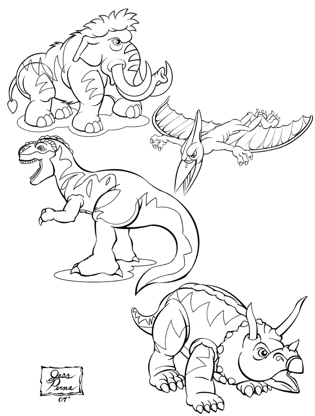 Free Realistic Dinosaur Coloring Pages, Download Free Clip Art, Free