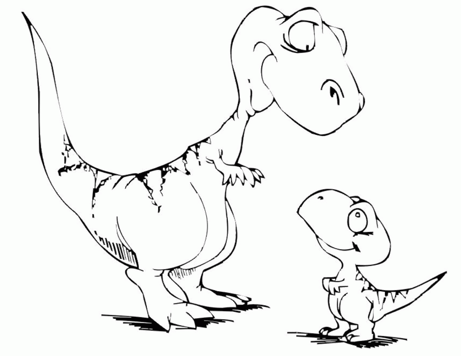 Dinosaurs Printable Coloring Pages : Coloring Book Area Best