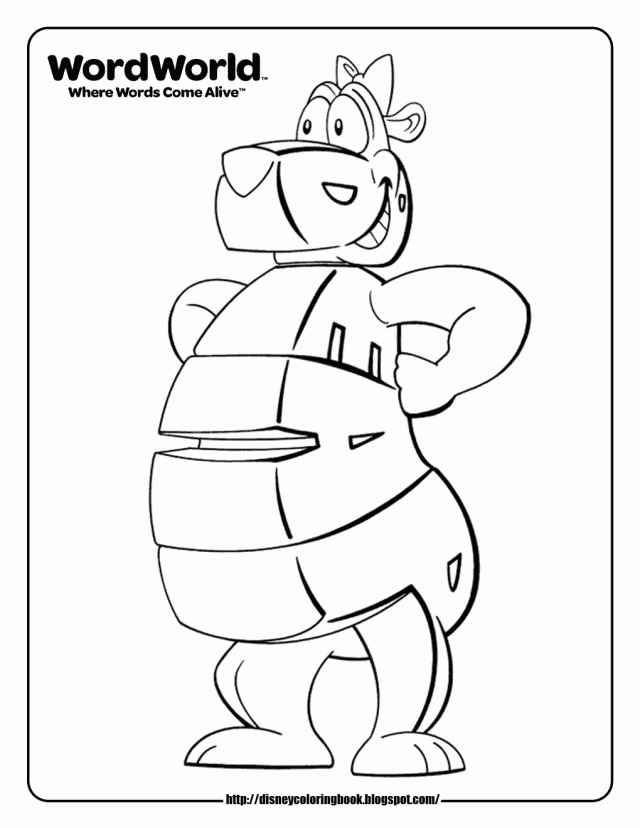word world bear coloring pages
