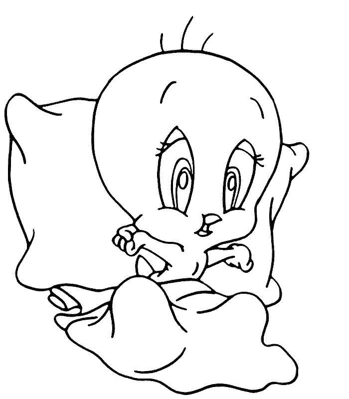 Tweety Bird Coloring Sheets | Cartoon Characters Coloring Pages