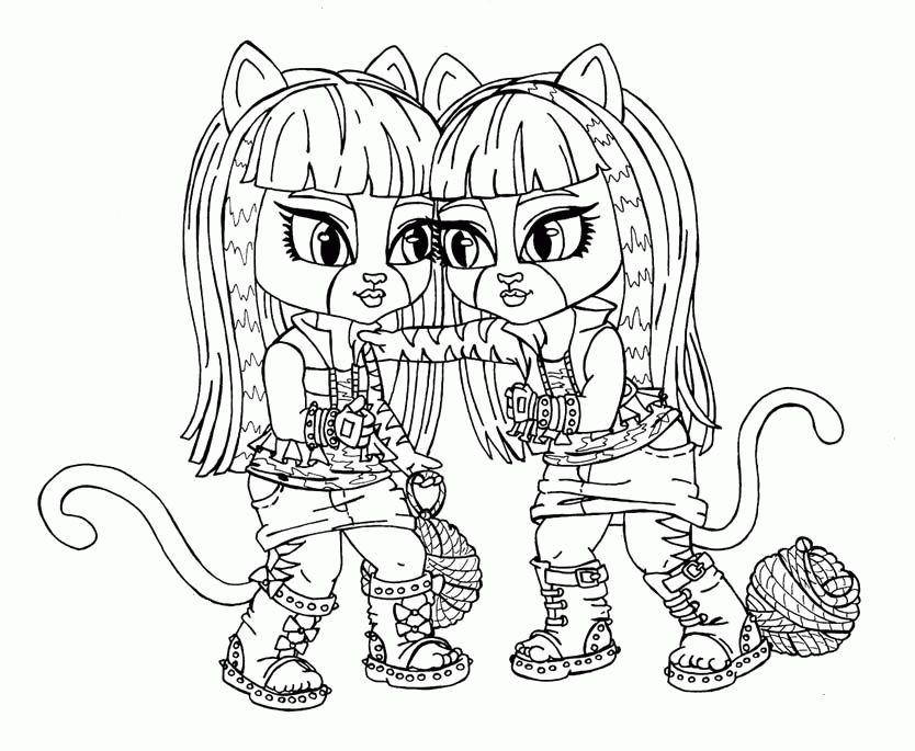 Monster High Coloring Pages 