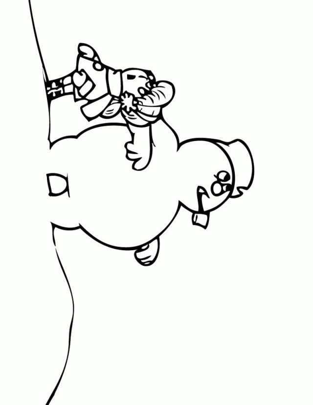 Frosty The Snowman Coloring Sheet Frosty The Snowman