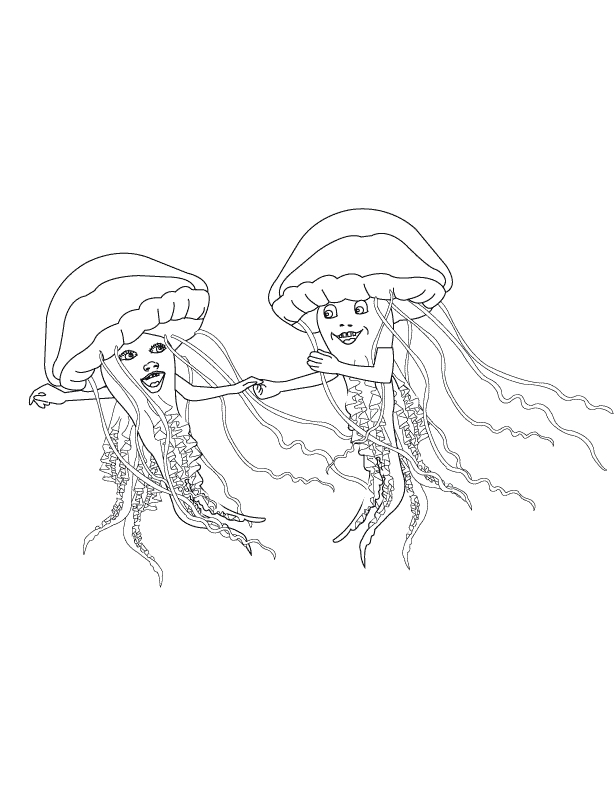 Coloring Pages - Jellyfish