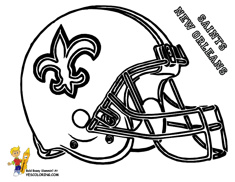 Pro Football Helmet Coloring Page |Anti-Skull Cracker Football