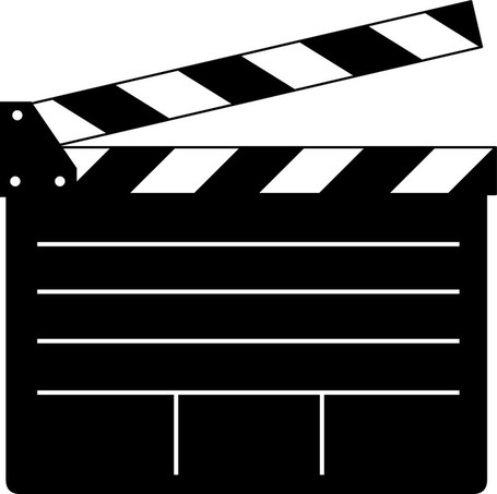 Image of Clapboard Clipart Movie Flap Clip Art Vector Movie 