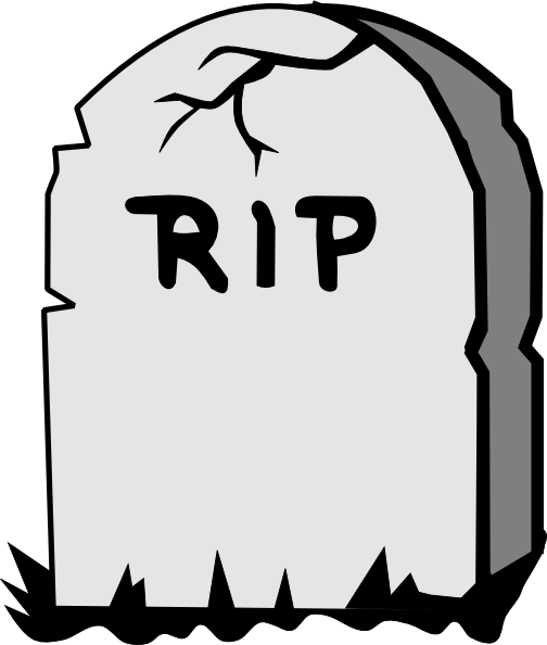 Headstone grave clipart image