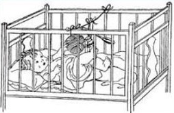 Free Baby Crib Clipart