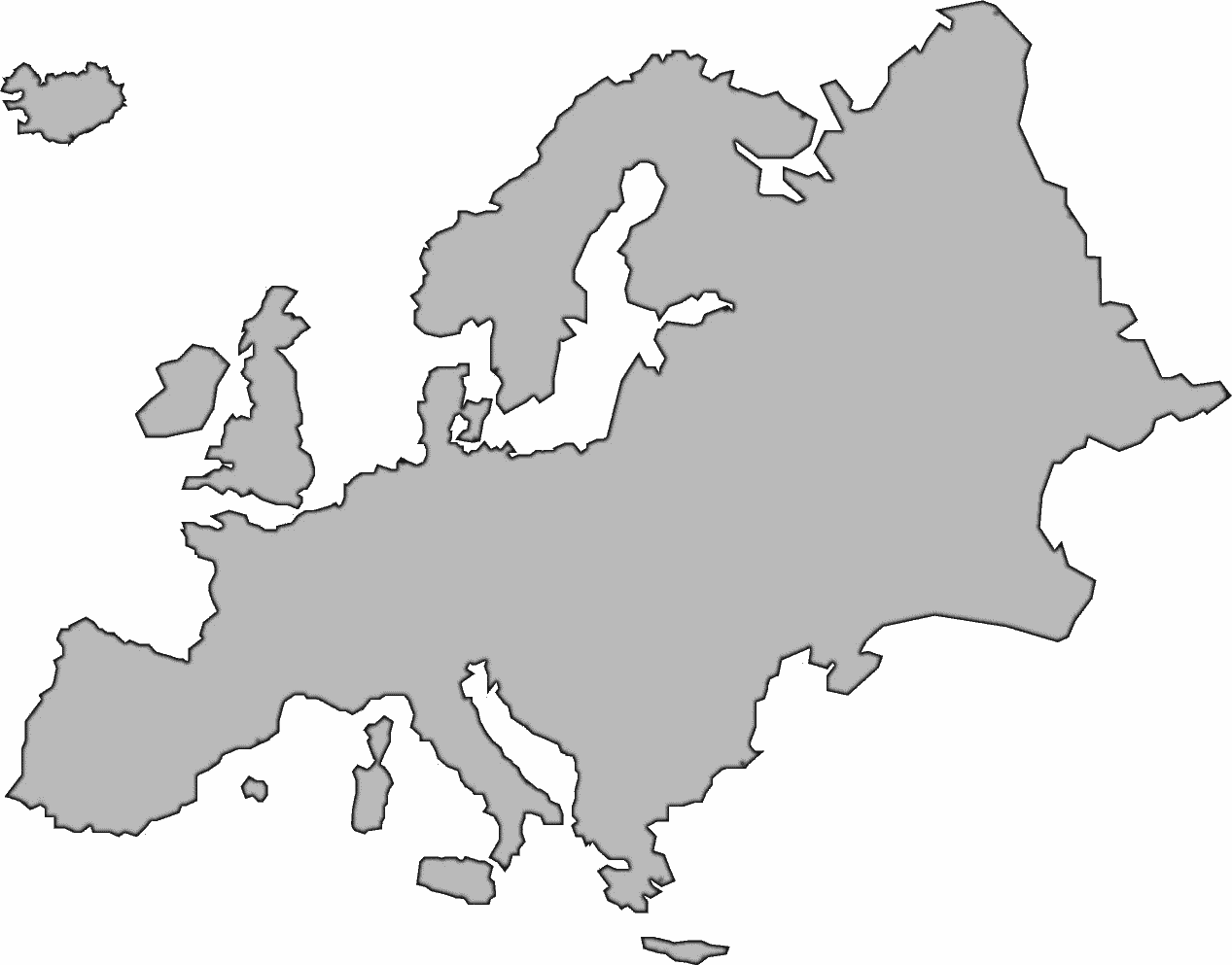 Blank Map Of Europe And Asia