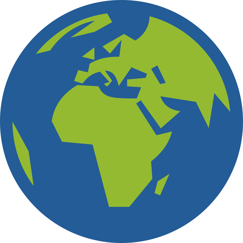 Globe Icon Facing Europe And Africa Clipart Icon PNG