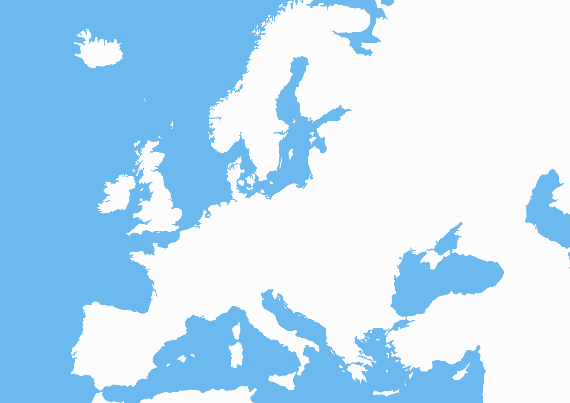 West Europe Blank Map Clip Art Library