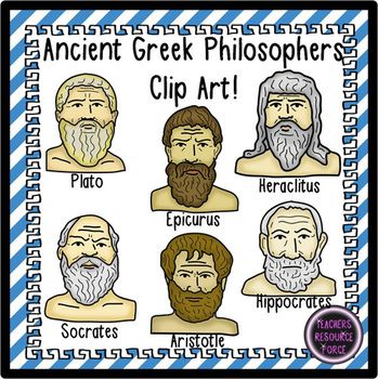 Ancient Greek Philosophers clip art