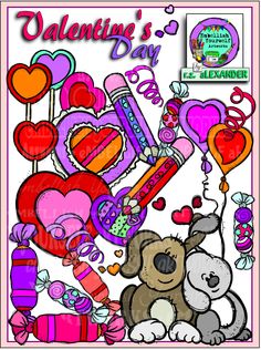 Fun Back to School art supplies clipart created by rz aLEXANDER