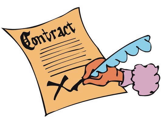 Contract cliparts
