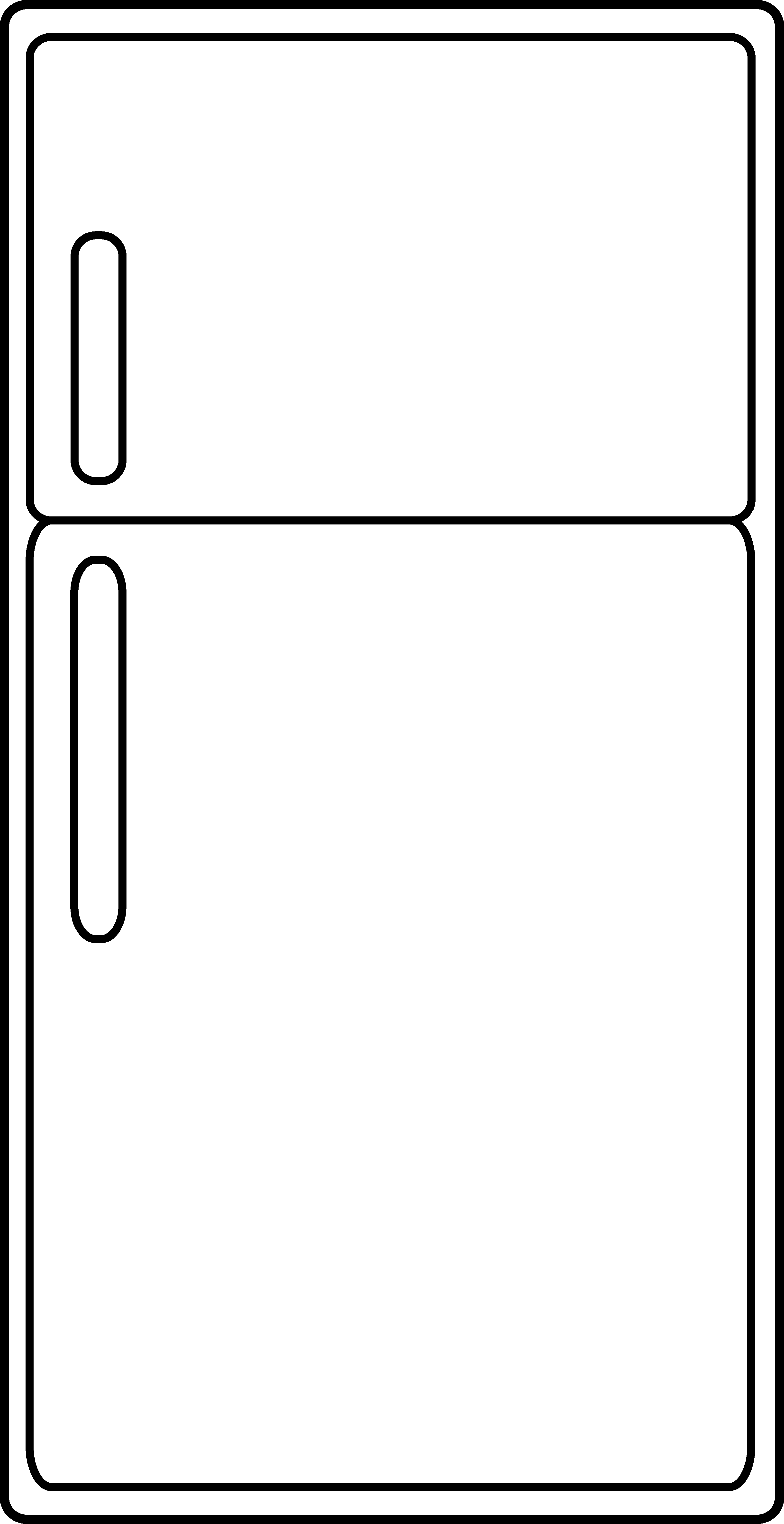 Refrigerator Clipart Refrigerator Outline