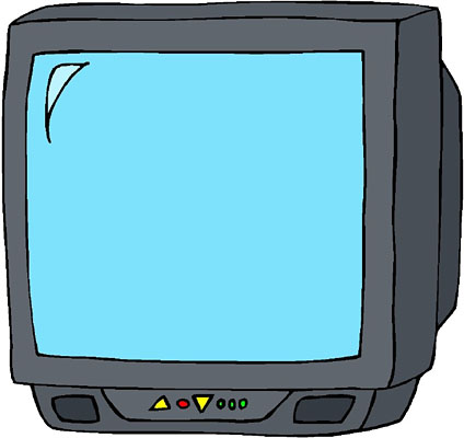 Tv television clip art 2 image