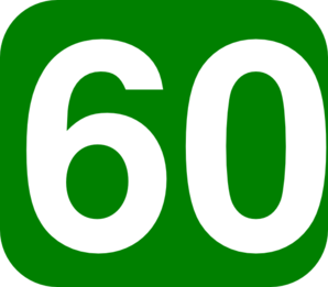Fancy Number 60 Clipart
