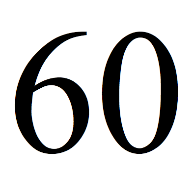 Number 60 Clipart