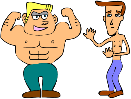 strong and weak clipart - Clip Art Library
