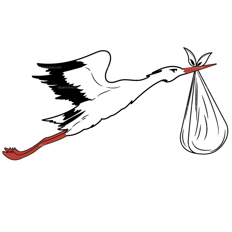 delivery stork clipart - photo #14