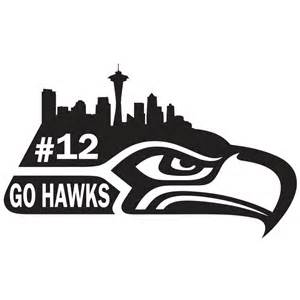 Seahawks Black And White Clipart