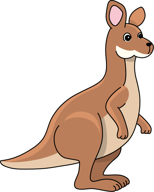 Kangaroo cartoon clipart free clip art image image