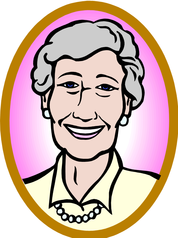 Old woman clip art free clipart image