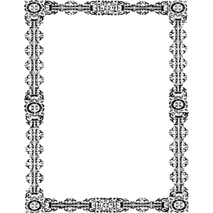 simple ornate frame portrait