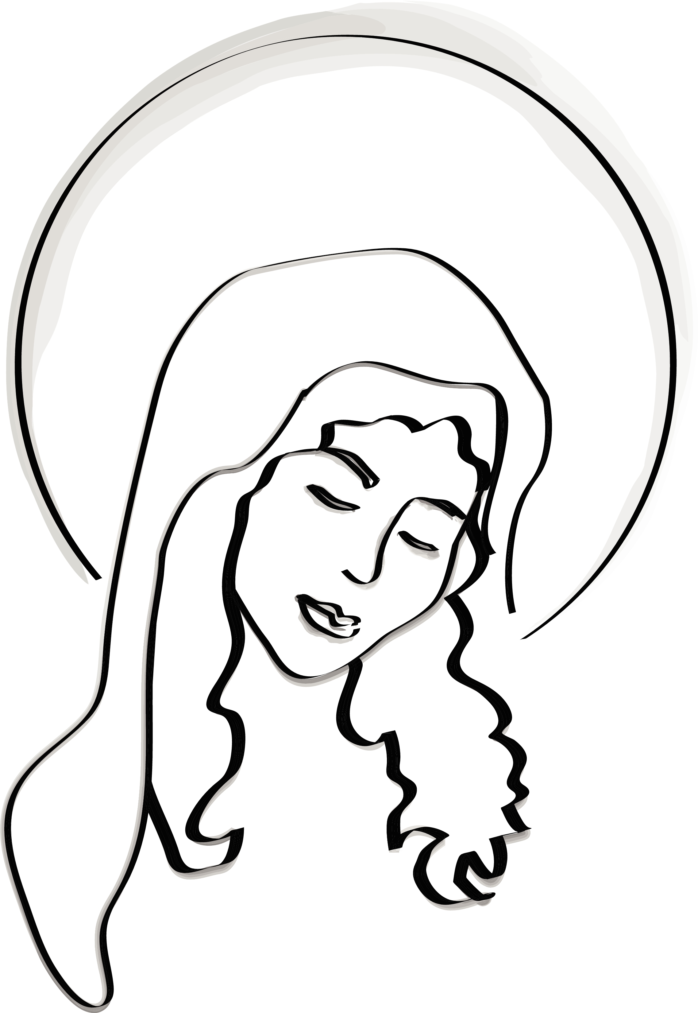 Blessed Virgin Mary Clip Art - Clip Art Library