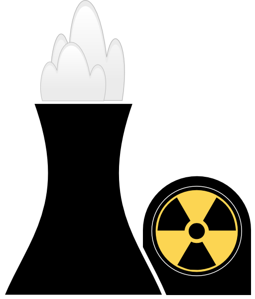 Nuclear Plant Black Clipart