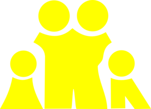 Nuclear Family Yellow Clip Art