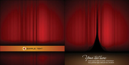 Vector aesthetic curtain, Vector Files 