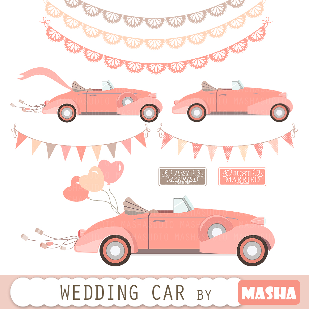 free clipart wedding cars - photo #35