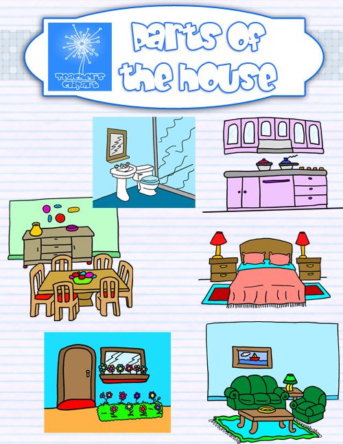 Parts of the house clip art
