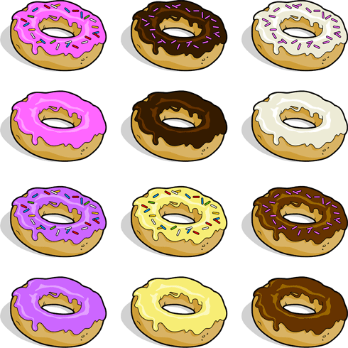 Chocolate donut free vector clipart free clip art image image 