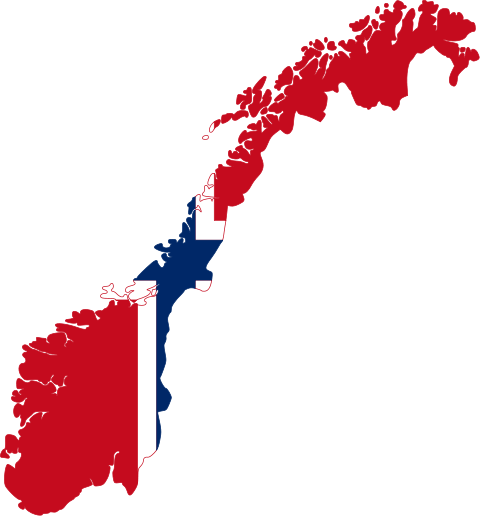 Outline Map Of Norway