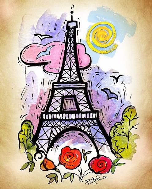 Eiffel Cartoon Berkeley Travel Blog Clipart