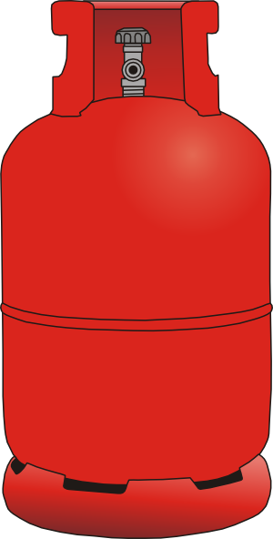 Red European Gas Tank Clip Art