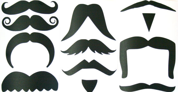 fu manchu mustache clip art