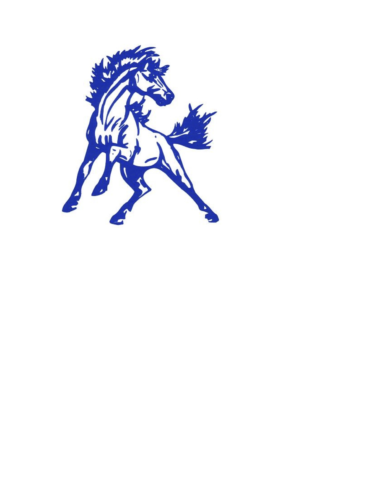 Mustang Mascot Logo