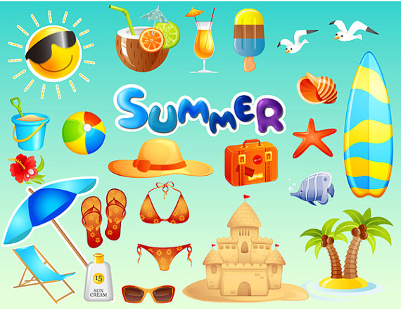 Summer clip art summer graphics