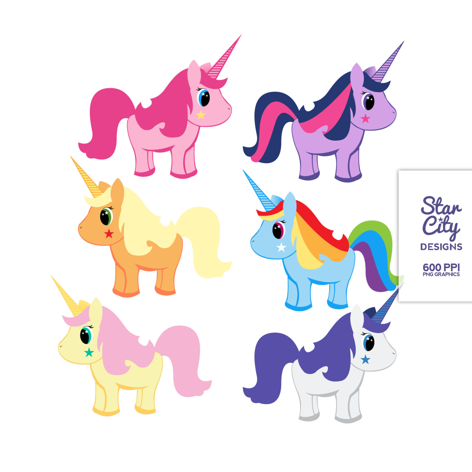 Popular items for unicorn clip art 