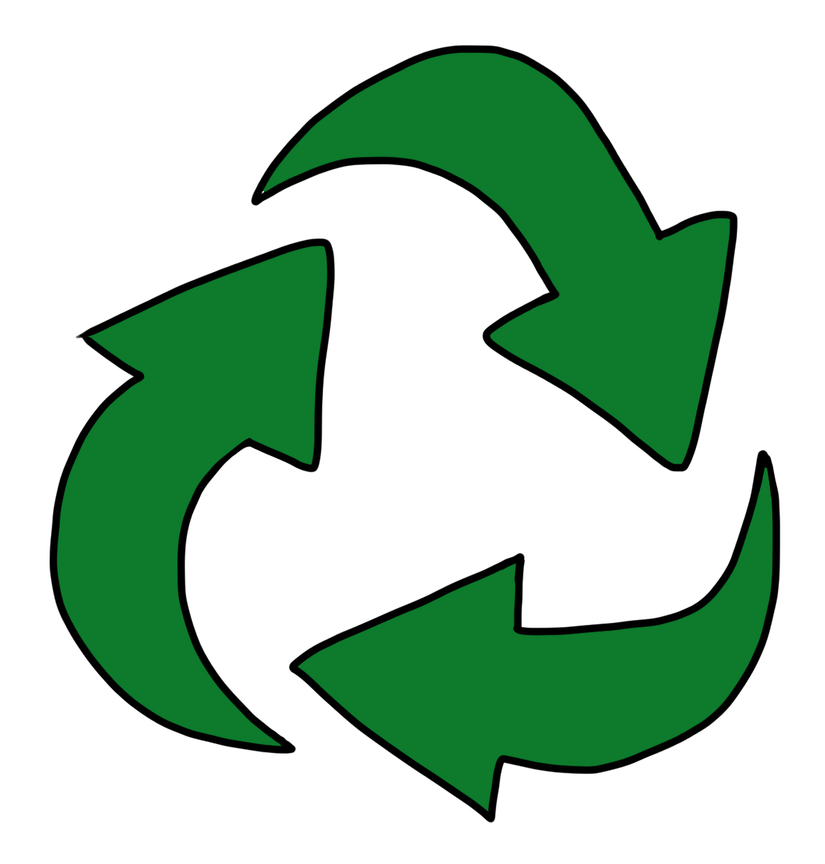 cartoon recycle symbol - Clip Art Library