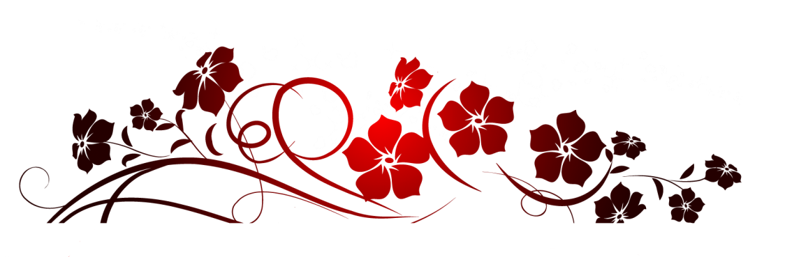 Red Flowers Decoration PNG Clipart