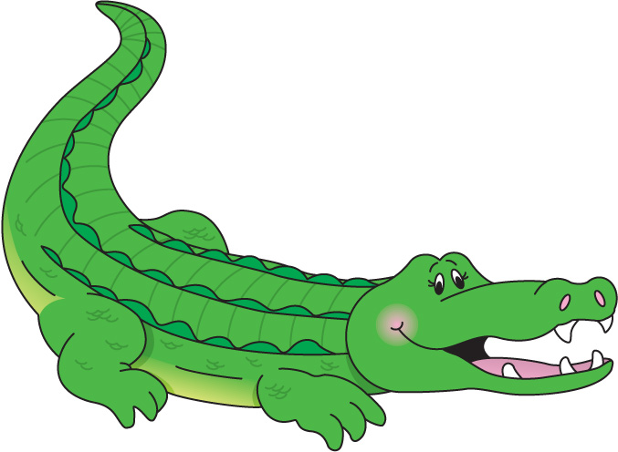 Cute Alligator Clipart