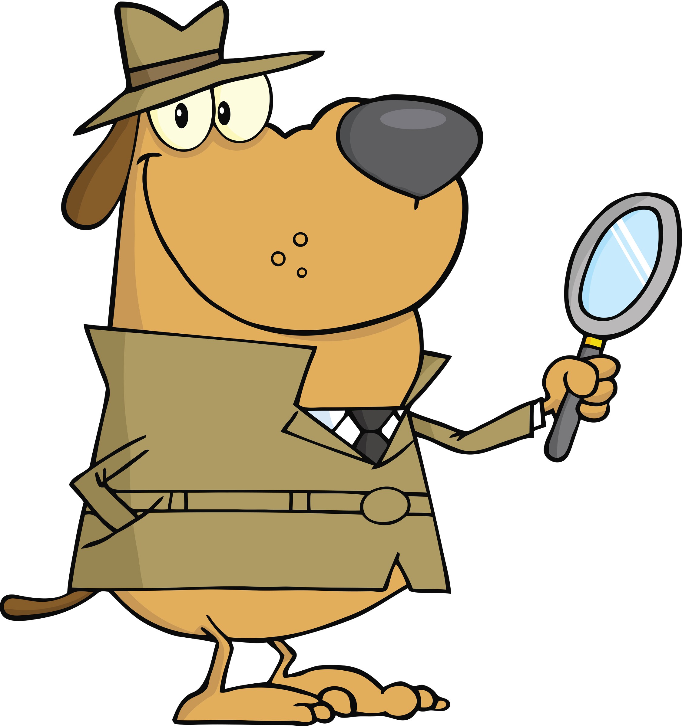 Dog Detective Clipart