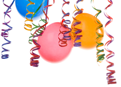 Pictures Of Balloons And Streamers