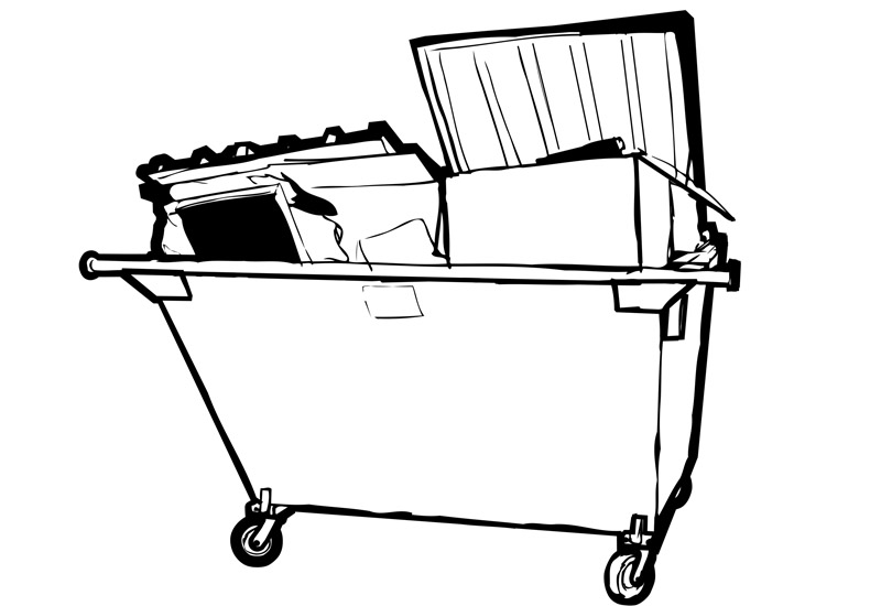 Clip Arts Related To : dumpster diving clipart. 