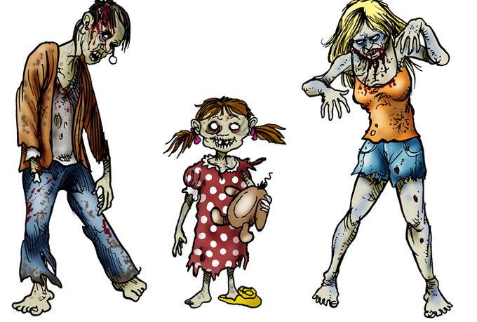 free animated zombie clipart - photo #14
