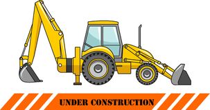 Backhoe Construction Machine Vector Free Stock Image