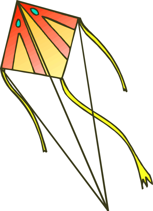 rainbow kite clip art - photo #15